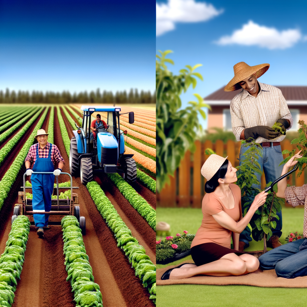 Farming vs Gardening